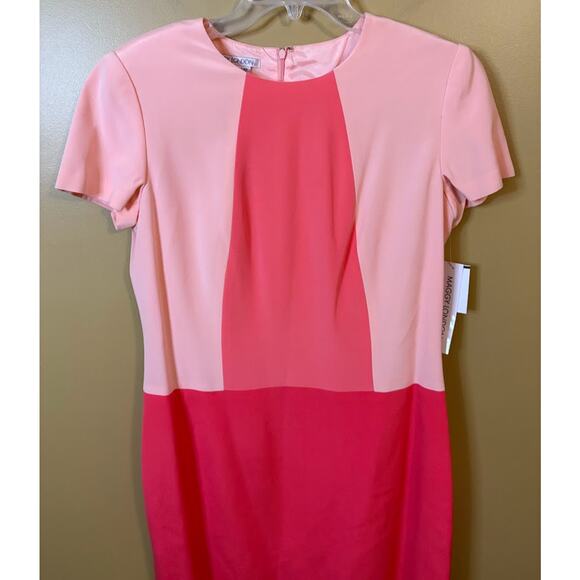 Maggy London Silk Color Block Sheath Dress - Size 12 - NWT - Picture 2 of 8